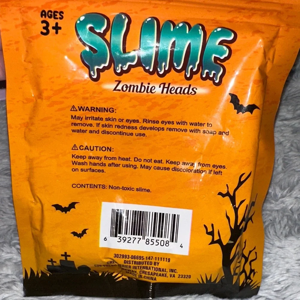 Colorful Slime Packets Unicorn Sparkle Mermaid Shells Zombie Heads Single Packs‎